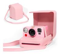 CAIYOULE Protective Camera Case for Polaroid Now+3rd, Now 3rd, Now 2nd I-Type, Now Instant Film Camera, Retro PU Camera Sling Bag with Adjustable Shoulder Strap, Pink, No Camera