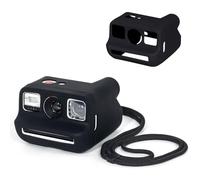 CAIYOULE Silicone Case for Polaroid Go, Protective Camera Case for Polaroid Go Gen 2, Soft Silicone Camera Sleeve with Adjustable Wrist Strap, Black, No Camera
