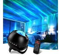 CAIYUE Bedroom Galaxy Projector, 3-in-1 LED Night Light | Bedroom Star Projector & Party Ambiance Light with Remote, 8 White Noise Sounds, Bluetooth Speaker, 360° Projection.