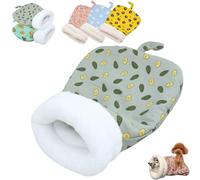 CAIYZH Cozy Pet Nest Bed, Cat Sleeping Bag For Indoor Cats, 360°Wrap Comfortable Cat Sleeping Bag For Cats Up To 6kg(Green1,55 * 45cm)