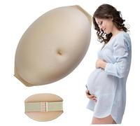 CAIYZH Fake Pregnant Belly Memory Sponge Belly, High Simulation Breathable Pregnant Belly, Real Feel Soft False Belly Baby for Photography, Actor, Performance(Large)