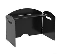 CAIYZH Folding Windshield For Gas Stove Outdoor With Storage Layer, Outdoor Cooking Shield, Storage Bag Cooking Gas Stove Windscreen For Hiking Picnic(Three-fold)