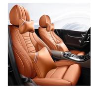 CAIZHICNC car seat cover front For Mercedes For Benz For E200 E260 For E300 E320 E350 E400 E500 Car Seat Cover Support Cushion Protecto(Orange Lux)