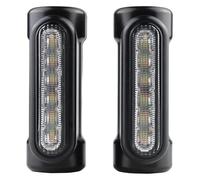 CAIZHICNC For Crash Bars For Harley For Touring Motorcycle Highway Bar Switchback Driving Light White Turn Amber Running Motorcycle Turn Lights