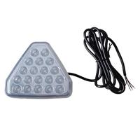 CAIZHICNC Rear Tail Light Assembly Car Tail Light Brake Signal Lamp F1 Style Triangle Sporty Rear Bumper Flicker Pilot Third Lights(C)