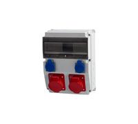 CAJA Distributor 12M Sockets 16A 5p, 32A 5p, 2x230V/12 F3.0450