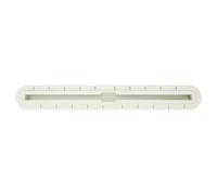Caja de aleta de tabla de surf profesional resistente a los UV ligera para aumentar la estabilidad del surfista accesorios para surf 12.0 pulgadas (White)