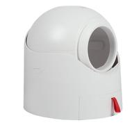 Caja de para gatos cerrada, semiautomática, 45 L, gran capacidad, rollo de papel higiénico desmontable para gatos, limpieza, ABS, construcción duradera para interiores y hogares