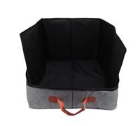 Caja de para viajes para gatos, resistente al agua, portátil, plegable, con paredes altas a prueba de fugas, para viajes en coche, hotel, diseño plegable, poliéster, 16,93 x