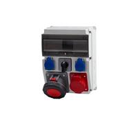 CAJA Distributor 12M Sockets 32A 5p, 63A 5p, 2x230V F3.0842