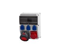CAJA Distributor 12M Sockets 32A 5p, 63A 5p, 3x230V/12 F3.0837
