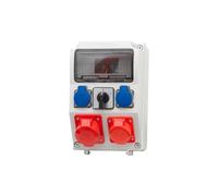 CAJA Distributor 9M Sockets 16A 5p, 32A 5p, 2x230V F3.0133