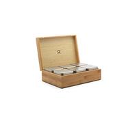 Caja madera pata té- c/6 cajitas ind.