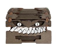 Ćaja Wooden Dice: Decorative Storage Chest, Board Game Dice Holder, Large Space for Family Board Games | Portable Accessory for Player Collection, Organize