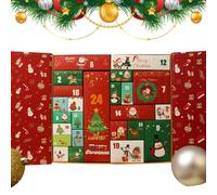 Cajas De Calendar Navideño Para Llenar, Bolsas De Envoltura De Adviento De 24 Días | Cajas De Calendario De Cuenta Regresiva En : Para Bocadillos De Dulces Para Bocadillos De Mesa