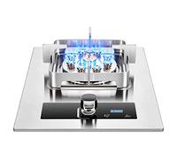 CAJOLI Camping Gas Stoves, Stainless Steel Panel Tabletop Cooking, Single Burner Energy Saving High Flame Stoves, Gas Stoves, LPG And Natural Gas,Natural gas