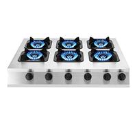 CAJOLI Commercial Gas Stove, Stainless Steel Commercial Canteen Restaurant High-Power Gas Stove, Suitable for Liquefied Gas Casserole Gas Stove,Liquefied gas,D