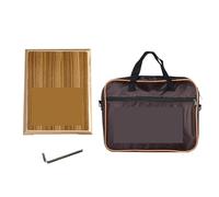Cajon Box Drum Box Drum Cajon Compact Travel Flat Hand Instrument with Adjustable Wrench Carrying Bag(Color 2-with bag)
