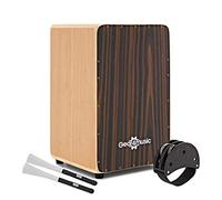 Cajon by Gear4music, Ebony, with Bag and Accessories