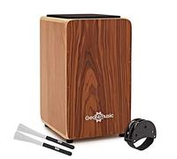 Cajon by Gear4music, Sapele, with Bag and Accessories