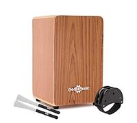 Cajon by Gear4music, Teak, with Bag and Accessories