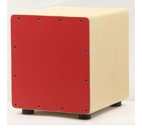 Cajon Drum 30cm Red, Basswood Veneer Acoustic Box Percussion Instrument for Beginners and Professionals - Hands-On