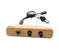 Cajon Drum Sound Hole Pickup with Volume and Tone Control, 4.57x1.02 inch Portable Percussion Accessory for Live Performance and Recording