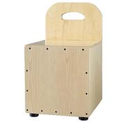 Cajon Drum Wooden box drum made of basswood, with backrest Mini Drum for Beginners Percussion Instrument (WOOD)