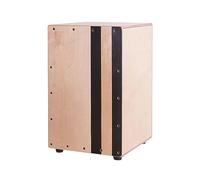 Cajon - Wooden Box Drum Hand Drum Internal Guitar Steel Strings With Bag Professional Percussion Instrument for Adults & Beginners (B)