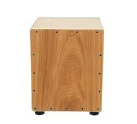 Cajon - Wooden Box Drum made of birch, built-in guitar string, Mini Hand Drum for Beginners, Percussion Instrument (A)