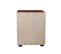 Cajon - Wooden Box Drum made of birch, built-in guitar string, Mini Hand Drum for Beginners, Percussion Instrument (C)