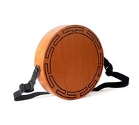 Cajon Wooden Drum,Tambourine Travel Drum,Percussion Wooden Box Hand Pat,Portable,2-tone Flat Pussion Instrument with Adjustable Strap and Storage Bags， for Beginner