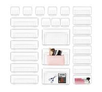 Cajones Organizadores - Divisores 25 Piezas, Caja Portátil | Almacenaje Cocina, Baño, Oficina, Despensa, 4 Medidas, Organizadores Multiuso, Orden Eficiente, Solución Espacio Hogar