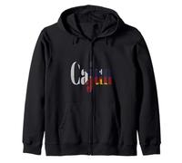 Cajun Pride Acadian Flag Cajun Zip Hoodie