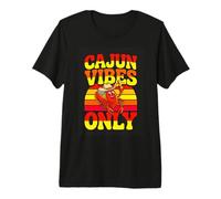 Cajun Vibes Only Crawfish Louisiana Boil Retro Premium T-Shirt