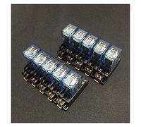 CAKADIXIY Relay 10sets LY2NJ DC 12V 24V 110V 220V AC Coil Power Relay Miniature 8 Pin DPDT 10A LY2N-J HH62P JQX-13F LY2 with PTF08A Socket Base(DC 12V)