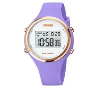 CakCity Digital Watch for Women Waterproof Stopwatch Sports Watches for Mens and Womens Unisex Wristwatch with Luminous Display, Purple, Sport