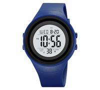 CakCity Waterproof Sport Watch Blue Watches for Men Digital Womens Watch Easy Read Simple Watch for Seniors Large Numbers, BlueWhite, Military