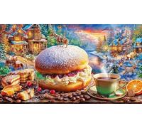 cake 1000 Pieces Puzzle for Adults - Hard Difficult Challenging Family Game Home Activity 38x26/1000pcs
