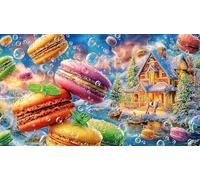 cake 1000 Pieces Puzzle for Adults - Hard Difficult Challenging Family Game Home Activity 38x26/1000pcs