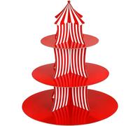 Cake and Cupcake Stand | 3-Layer Cardboard Cake Stand Tiered Cake Stand,Practical Cake Tier Stand Cupcake Display Stand for Cup Cakes Cookies Dessert