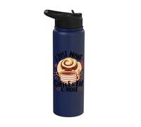 Cake Baker I Just Want Coffee & C-Roll Cupcake Baking Stainless Steel Insulated Water Bottle
