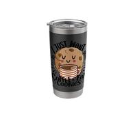 Cake Baker I Just Want Drink Coffee & Cookies Cupcake Stainless Steel Insulated Tumbler
