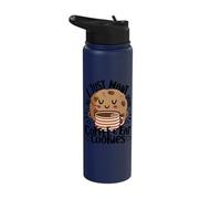 Cake Baker I Just Want Drink Coffee & Cookies Cupcake Stainless Steel Insulated Water Bottle