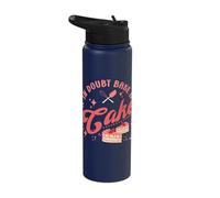 Cake Baker If in Doubt Bake A Cake Cupcake Stainless Steel Insulated Water Bottle