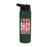 Cake Baker Making Life Sweeter Cupcake Stainless Steel Insulated Water Bottle