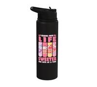 Cake Baker Making Life Sweeter Cupcake Stainless Steel Insulated Water Bottle