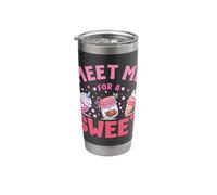 Cake Baker Meet Me for A Sweet Cupcake Stainless Steel Insulated Tumbler