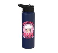 Cake Baker Sometimes Bake Mistakes Cupcake Stainless Steel Insulated Water Bottle
