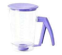 Cake Batter Dispenser - Non Spill Pancake Funnel, Easy Squeeze Handle, 900ml Drip Proof Container, Cupcake Crepe Batter Tool for Home Bakeries Rentals Cafes for Pancakes Waffles Desserts